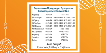 Εμπορικός Σύλλογος Γρεβενών: Το ωράριο του Πάσχα