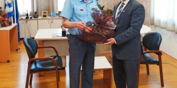 Εθιμοτυπική επίσκεψη του Γενικού Πρόξενου των Η.Π.Α., στο Γενικό Περιφερειακό Αστυνομικό Διευθυντή Δυτικής Μακεδονίας, στο Αστυνομικό Μέγαρο Κοζάνης