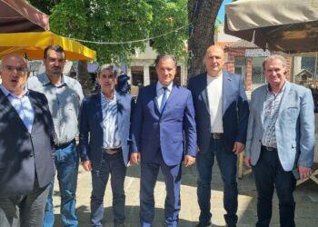 Στη Σιάτιστα ο Άδωνις Γεωργιάδης.  Φωτογραφίες