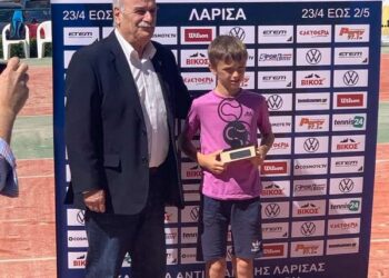 Συγχαρητήριο μήνυμα του Δημάρχου Γρεβενών, Κυριάκου Ταταρίδη, στον αθλητή του Αθλητικού Συλλόγου Αντισφαίρισης Γρεβενών (ΑΣΑΓ), Κίμωνα Πετσούλα