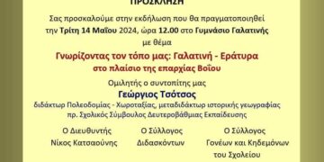 Βόιο: Γυμνάσιο Γαλατινής.  Εκδήλωση με τον συγγραφέα Γεώργιο Τσότσο