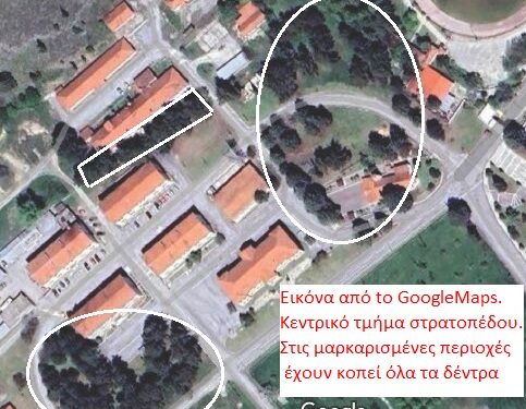 Οικολογική Κίνηση Κοζάνης: Ακατανόητη και απαράδεκτη η κοπή δεκάδων δέντρων στο στρατόπεδο Μακεδονομάχων