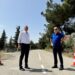 Αυτοψία Στάθη Κωνσταντινίδη στο δρόμο του πρώην στρατοπέδου “Καρατάσιου” που διευκολύνει την πρόσβαση στο 424 ΓΣΝ και στο νοσοκομείο Παπαγεωργίου
