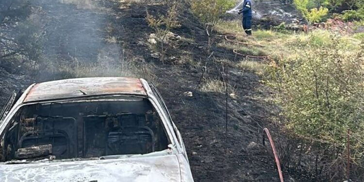 Επί ποδός η Πολιτική Προστασία του Δήμου Κοζάνης για την πυρκαγιά στο Κτένι (Φωτογραφίες)