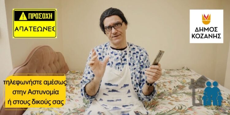 Δήμος Κοζάνης: Η Τσιτσιούλα μας προειδοποιεί για τις τηλεφωνικές απάτες – Τι πρέπει να προσέχουμε, για να μην την…πατήσουμε! (Βίντεο)