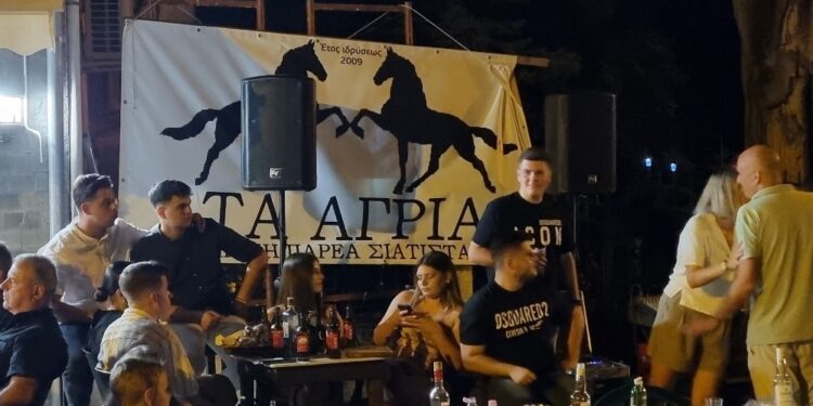 Σιάτιστα: Τα Άγρια γλέντησαν στο κέντρο.  Βίντεο