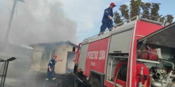 Φωτιά μεταξύ Πετρανών και Βαθυλάκκου Κοζάνης – Έκλεισε ο δρόμος Κοζάνης – Σερβίων (βίντεο – εικόνες)