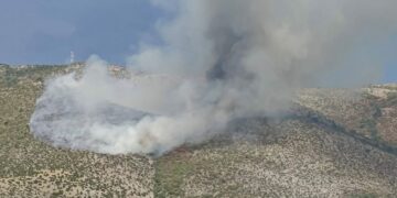 Νέα μεγάλη φωτιά από κεραυνό-Ανάμεσα σε Κομνηνά και Ανατολικό Εορδαίας-Βίντεο και φωτογραφίες