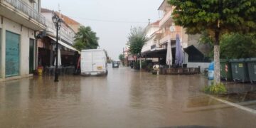 Τσοτύλι: Χαλάζι και πλημμύρες από την ξαφνική νεροποντή. Φωτογραφίες