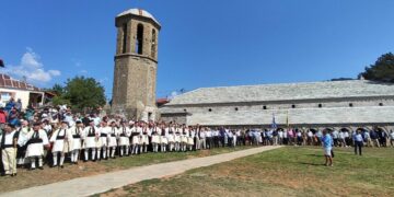 Στις  θρησκευτικές και παραδοσιακές εκδηλώσεις εορτασμού της Μεγάλης Παναγίας στη Σαμαρίνα, ο Δήμαρχος Γρεβενών, Κυριάκος Ταταρίδης