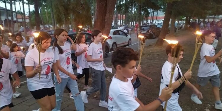 Η Γαλατινή υποδέχτηκε τη Φλόγα της Αγάπης.  Βίντεο και φωτογραφίες