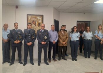 Αγιασμός τελέστηκε από τον Σεβασμιότατο Μητροπολίτη Γρεβενών στο Αστυνομικό Μέγαρο Γρεβενών