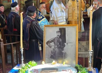 Στις εκδηλώσεις μνήμης για τον Παύλο Μελά, ο Δήμαρχος Βοΐου Χρήστος Ζευκλής.  Φωτογραφίες