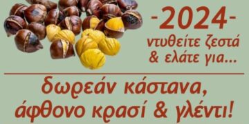 Η ετήσια Καστανογιορτή στη Δαμασκηνιά Βοΐου