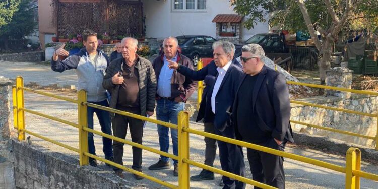 Στις εργασίες που εκτελούνται στο ρέμα Μηλοχωρίου  ο Περιφερειάρχης Γιώργος Αμανατίδης