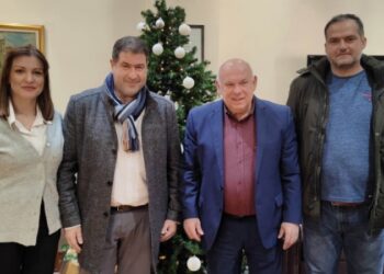 Εθιμοτυπική συνάντηση του Δημάρχου Γρεβενών, Κυριάκου Ταταρίδη με τον Βουλευτή Γρεβενών, Θανάση Σταυρόπουλο