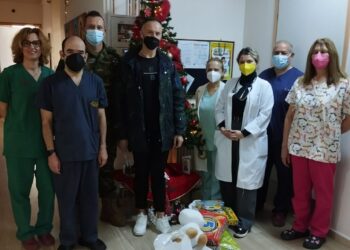 Η Ένωση Στρατιωτικών Περιφερειακής Ενότητας Κοζάνης στην πτέρυγα της Παιδιατρικής Κλινικής του “Μαματσειου”