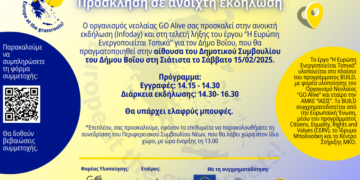 Σιάτιστα: Ανοιχτή εκδήλωση (Infoday), και τελετή λήξης στα πλαίσια του ευρωπαϊκού προγράμματος «Η Ευρώπη ενεργοποιείται τοπικά»