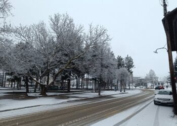 Στα λευκά ντύθηκε το Βόιο το πρωί της Τρίτης