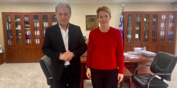 Συνάντηση Αμανατίδη με την Υφυπουργό Περιβάλλοντος και Ενέργειας Αλεξάνδρα Σδούκου