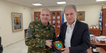 Επίσκεψη του νέου Διοικητή της 9ης Μ/Π Ταξιαρχίας στον Περιφερειάρχη