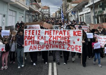 Βόιο: Η μεγάλη συγκέντρωση για τα Τέμπη στη Νεάπολη.  Φωτογραφίες
