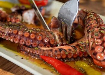 Έφαγε χταπόδι με αγκίστρι και του καρφώθηκε στον οισοφάγο