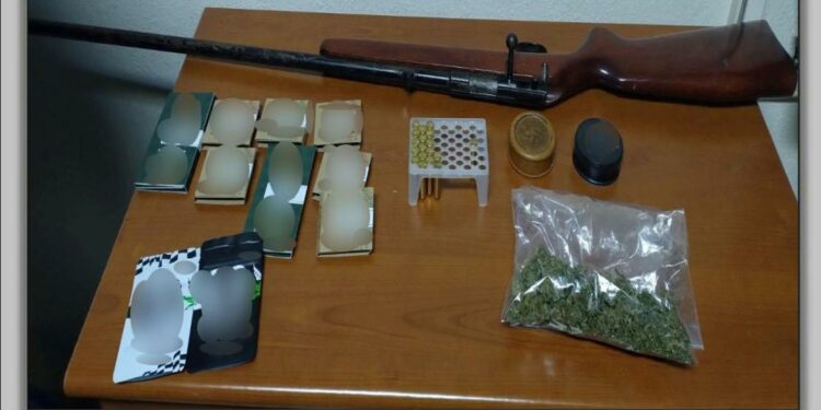 Φλώρινα: Συνελήφθη 40χρονος για παράβαση της νομοθεσίας περί ναρκωτικών ουσιών και περί όπλων