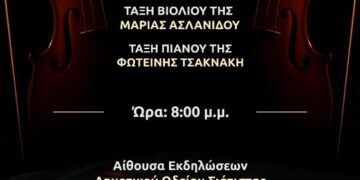 Δημοτικό Ωδείο Σιάτιστας – Μαθητική Συναυλία της τάξης Βιολιού και Πιάνου