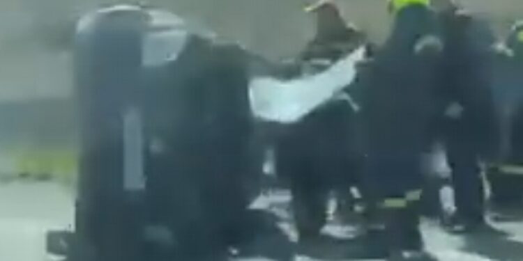 Σοβαρό τροχαίο τώρα στην Εγνατία στον κλάδο προς Γρεβενά.  Βίντεο