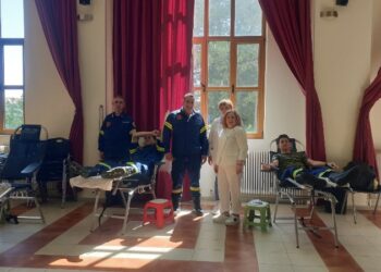 Εθελοντική Αιμοδοσία της Σχολής Πυροσβεστών – Παράρτημα Τσοτυλίου με το Τμήμα Αιμοδοσίας του Γ.Ν. Γρεβενών