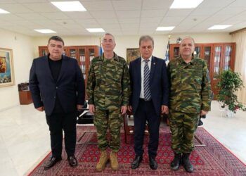 Επίσκεψη του Διοικητή 1ης Στρατιάς στον Περιφερειάρχη Γιώργο Αμανατίδη