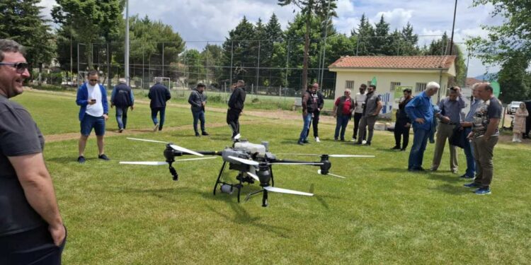 Αγροβόιο: Οι νέες τεχνολογίες με τη χρήση Drone παρουσιάστηκαν με επιτυχία. Βίντεο και φωτογραφίες