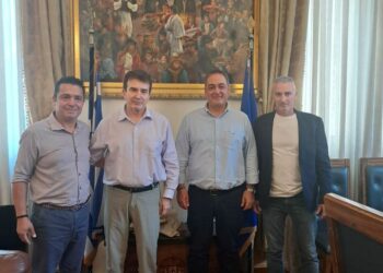 Συνάντηση του Δημάρχου Κοζάνης Γιάννη Κοκκαλιάρη με τον Υπουργό Προστασίας του Πολίτη Μιχάλη Χρυσοχοΐδη