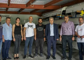 Παράδοση νέου κωπηλατικού σκάφους στον Ναυτικό Όμιλο Μαυροχωρίου, παρουσία Περιφερειάρχη Γ. Αμανατίδη.
