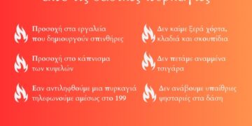 Δήμος Κοζάνης: Οδηγίες προστασίας από τις δασικές πυρκαγιές