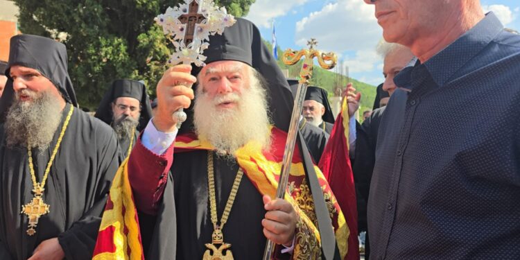 Η υποδοχή του Πατριάρχη Αλεξανδρείας Θεόδωρου Β’ στην Ιερά Μονή Αγίου Αθανασίου Εράτυρας