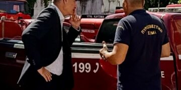 Στην Πυροσβεστική Διοίκηση και στην ΕΜΟΔΕ ο Βουλευτής ΠΕ Κοζάνης, Στάθης Κωνσταντινίδης