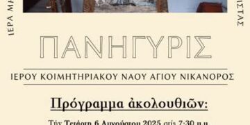 Σιάτιστα: Πανηγυρίζει ο Ιερός Ναός του Αγίου Νικάνορος