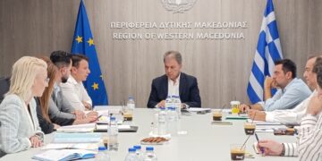 Συνάντηση του Περιφερειάρχη Δυτικής Μακεδονίας Γιώργου Αμανατίδη  με τον Διοικητή της 3ης ΥΠΕ και τους Διοικητές των Νοσοκομείων της Περιφέρειας