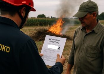 Μικρόκαστρο: 930 ευρώ πρόστιμο για καύση υπολειμμάτων