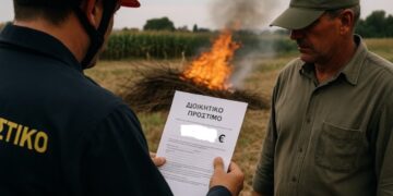 Μικρόκαστρο: 930 ευρώ πρόστιμο για καύση υπολειμμάτων