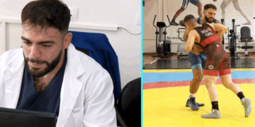 Ηλίας Παγκαλίδης: Το πρωί στο ιατρείο του Μποδοσάκειου, το μεσημέρι στο παλαιστικό ταπί