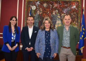 Συνάντηση του Δημάρχου Καστοριάς Γιάννη Κορεντσίδη με την Υφυπουργό Εσωτερικών Βιβή Χαραλαμπογιάννη