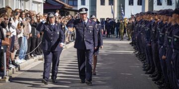 Ορκωμοσία των πρωτοετών Δοκίμων Αστυφυλάκων της εκπαιδευτικής σειράς 2025-2028 στο Τμήμα Δοκίμων Αστυφυλάκων Γρεβενών