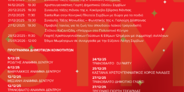 Τα Σέρβια και οι Κοινότητες του Δήμου ζωντανεύουν με τις γιορτές των Χριστουγέννων