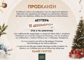 Το 1ο Δημοτικό Σχολείο Σιάτιστας ανάβει το Χριστουγεννιάτικο δέντρο
