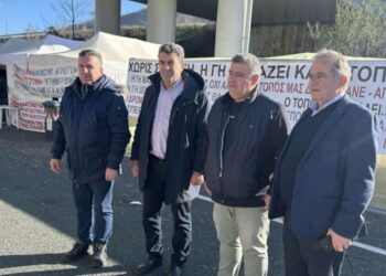 Στο Μπλόκο των Αγροτών στη Σιάτιστα οι Αντιπεριφερειάρχες Δυτικής Μακεδονίας. Βίντεο