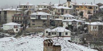 Όμορφες εικόνες από την χιονισμένη Σιάτιστα. Βίντεο και φωτογραφίες