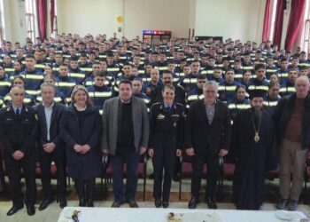 Η Σχολή Πυροσβεστών Τσοτυλίου έκοψε την Βασιλόπιτα. Βίντεο και φωτογραφίες